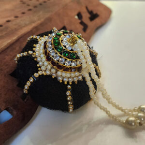 Multi-coloured-Andal-Kondai-Crafted-with-Stone-work